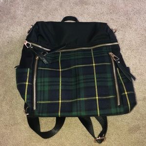 Mini plaid backpack
